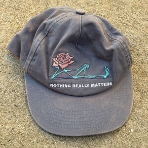 „Nothing really matters” Cap with Embroidered Rose and text